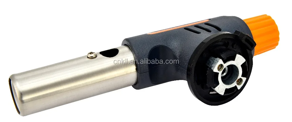KLL9001D Popular in Europe Orange gray Color Customized portable micro blow gas torch flame gun  gas torch
