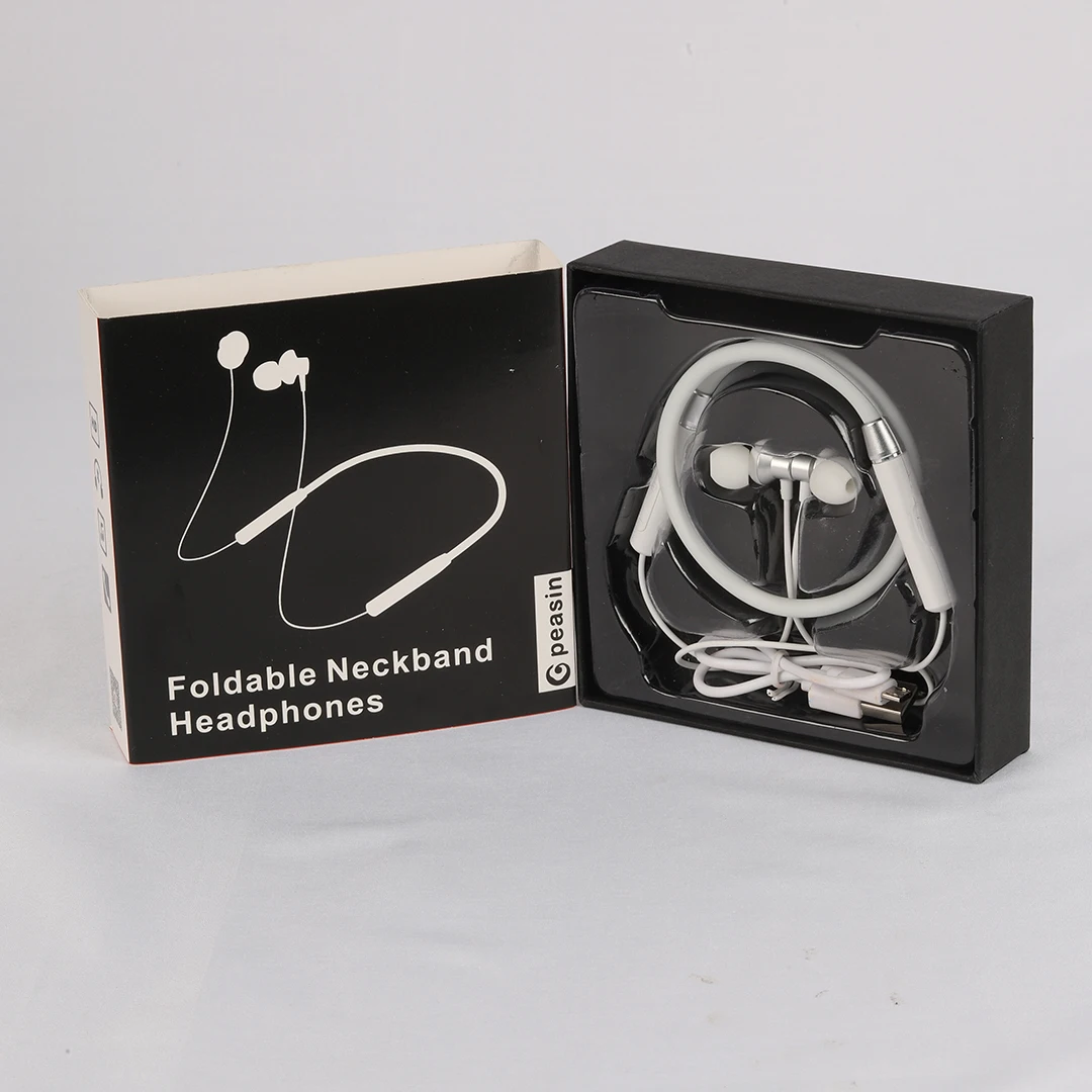 Черный весь день безболезненно носить долго-выносливость ожидания металлической полости Шейным Наушники haedset