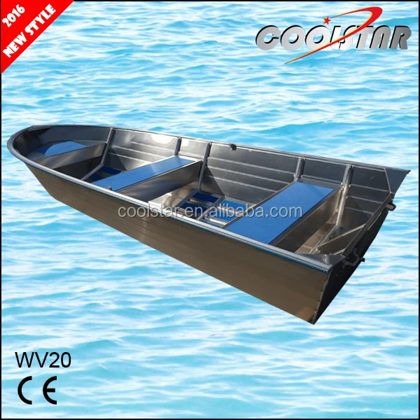Западная 20-футовая большая полностью сварная алюминиевая рыболовная лодка для окуня