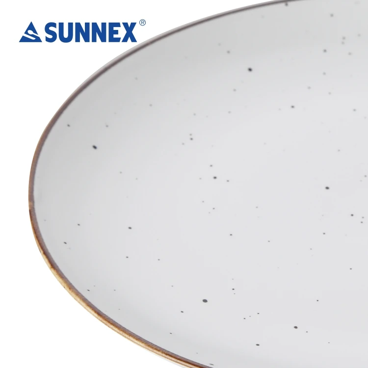 SUNNEX 2022 Hot sale High Quality Multi Size All Set Pure White Simple Luxury  Porcelain Plates  Party Handmade Wedding  Hotel