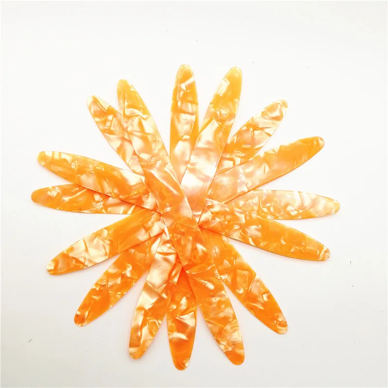 Cheap Unique mezraab mizrap long and thin Oud Feather Guitar Pick Navy green camouflage color picks 0.46mm/0.71mm/0.96mm