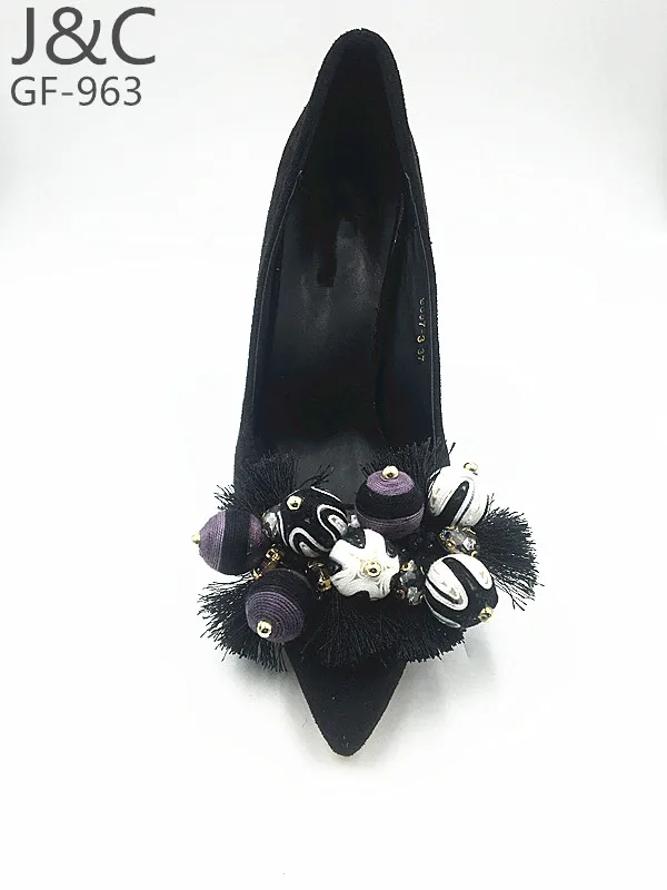 
orange beige flower for shoes 