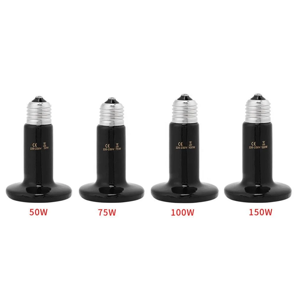 200W ceramic infrared heat lamp reptile heat and uv bulb