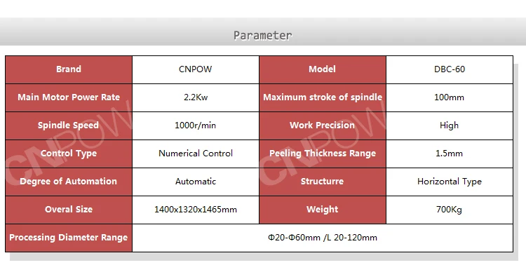 CNPOW bars threaded rod chamfering machine of tubes machine