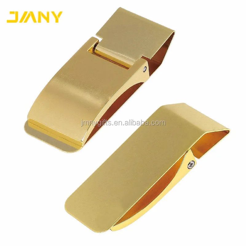 Custom Logo Stainless Steel Money Clip with Card Hold