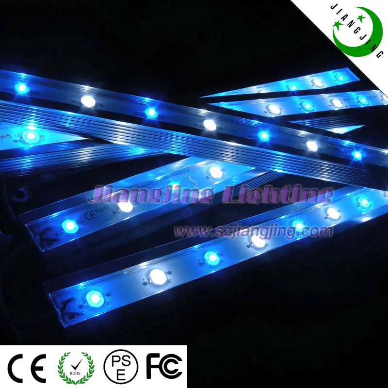  30cm 6*3w водонепроницаемый 12v 460nm 15w привело аквариума