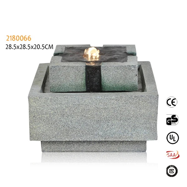 Polyresin indoor buddha fountain with ball