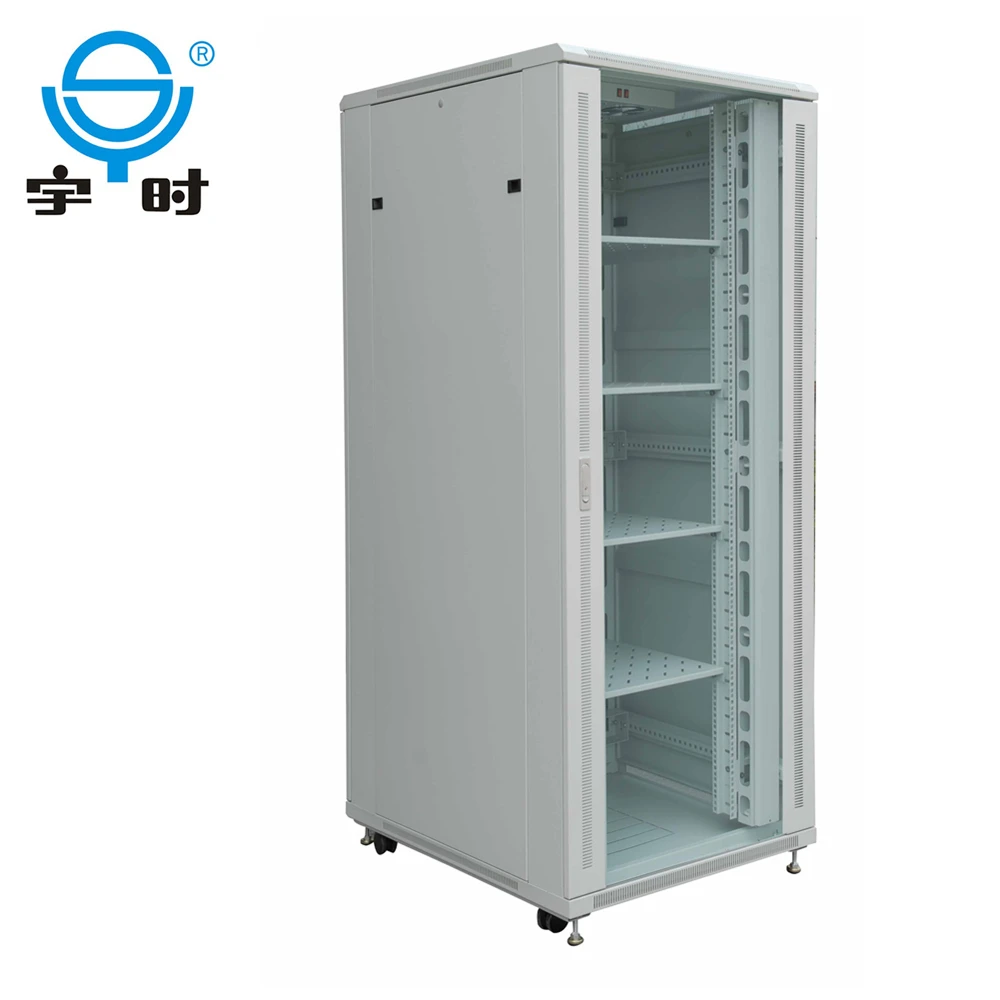 High quality computer room used 19 inch 42u 800x1000 rack server , dustproof network cabinet for networking with cooling system
