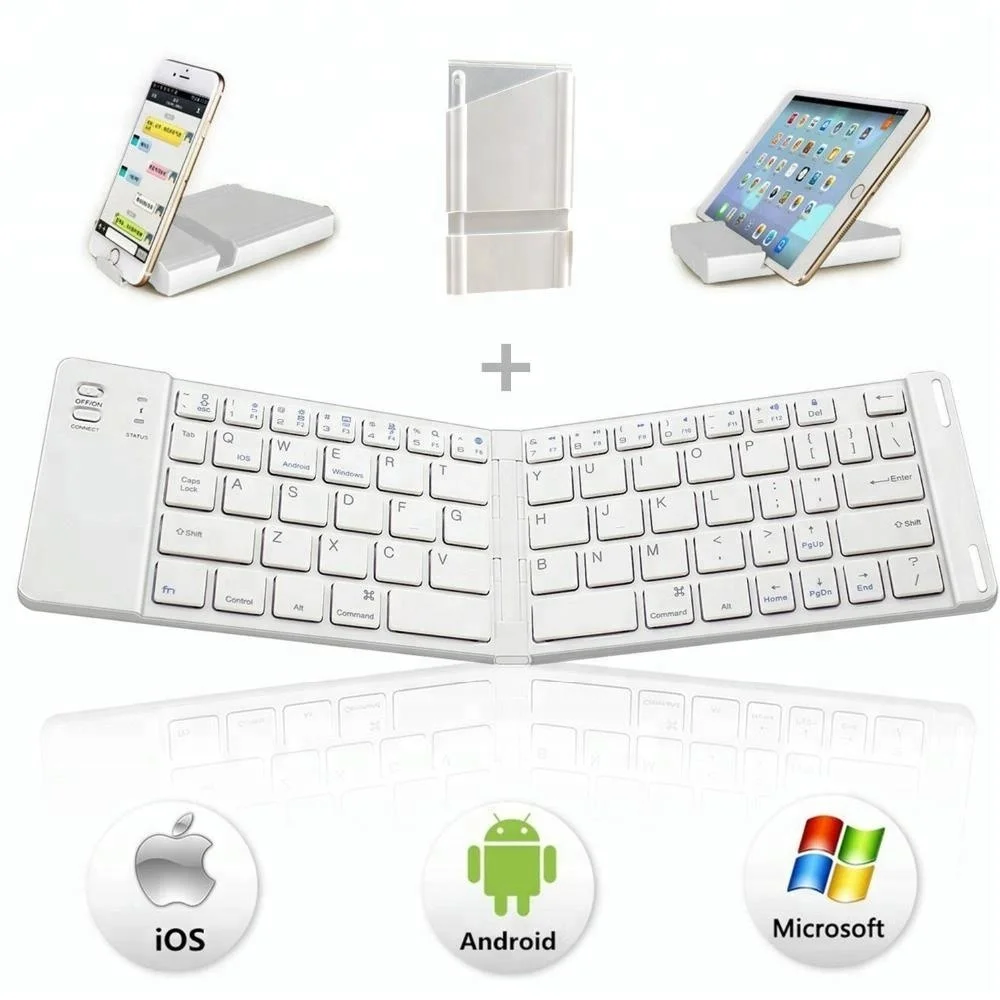 Пользовательские Slim Гибкая Складная Mini Bluetooth беспроводная клавиатура для Smart TV