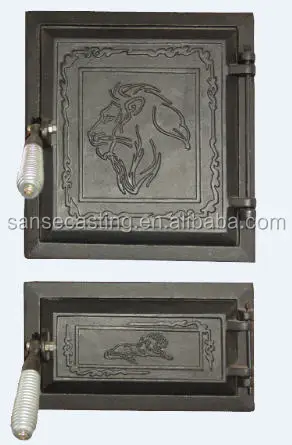 
China factory direct hot selling cast iron fireplace door 