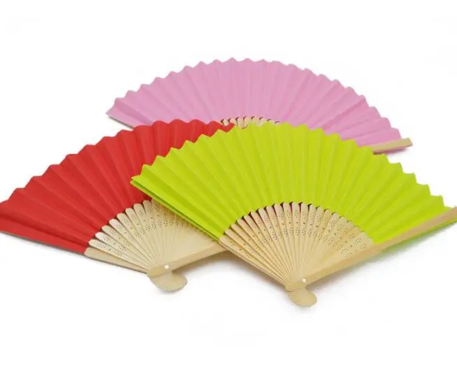 Cheap Sweet Customized Wedding Silk Folding Hand Fan