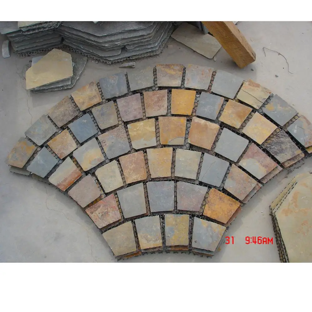 
Rust Slate covering Flooring flagstone Natural Stone Tiles FM-GB20 