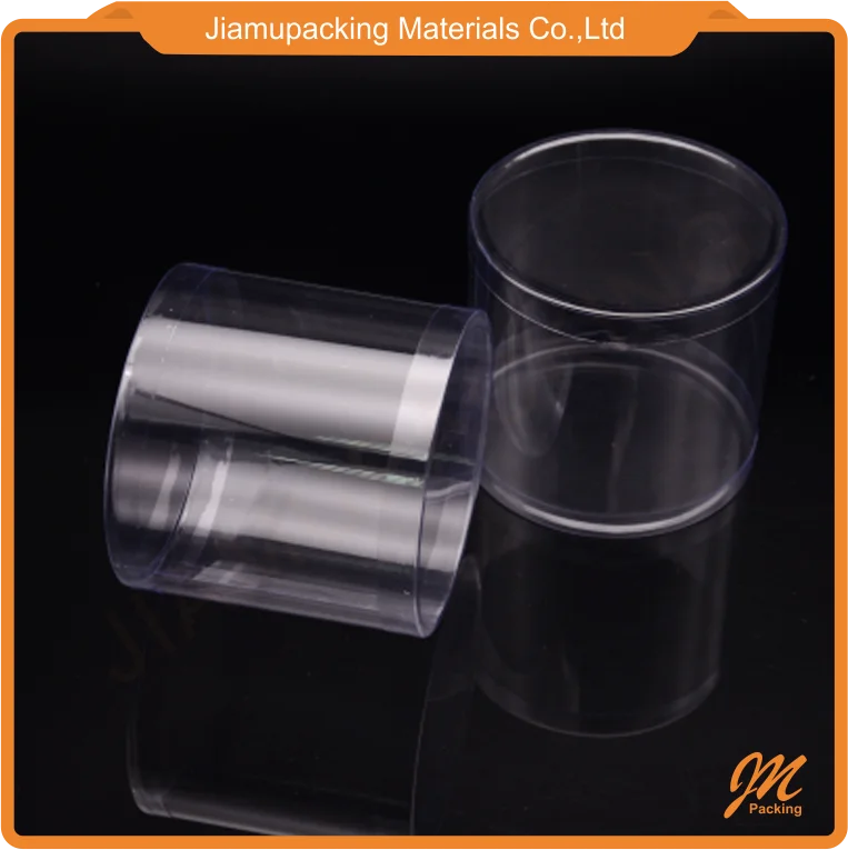 clear plastic cylinder tube packaging transparent round tube box