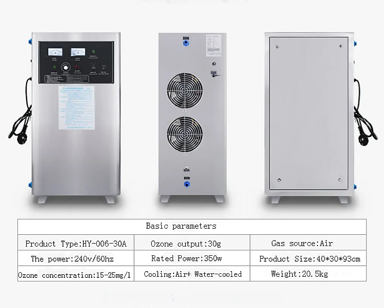 25g 30g  Wholesale price Ozone Generator for Water Purification Farm Smelly Removal