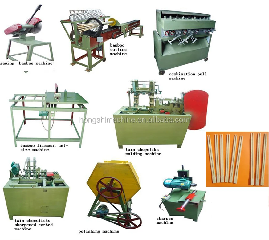 High quality twin chopstick making machine,chopstick production line