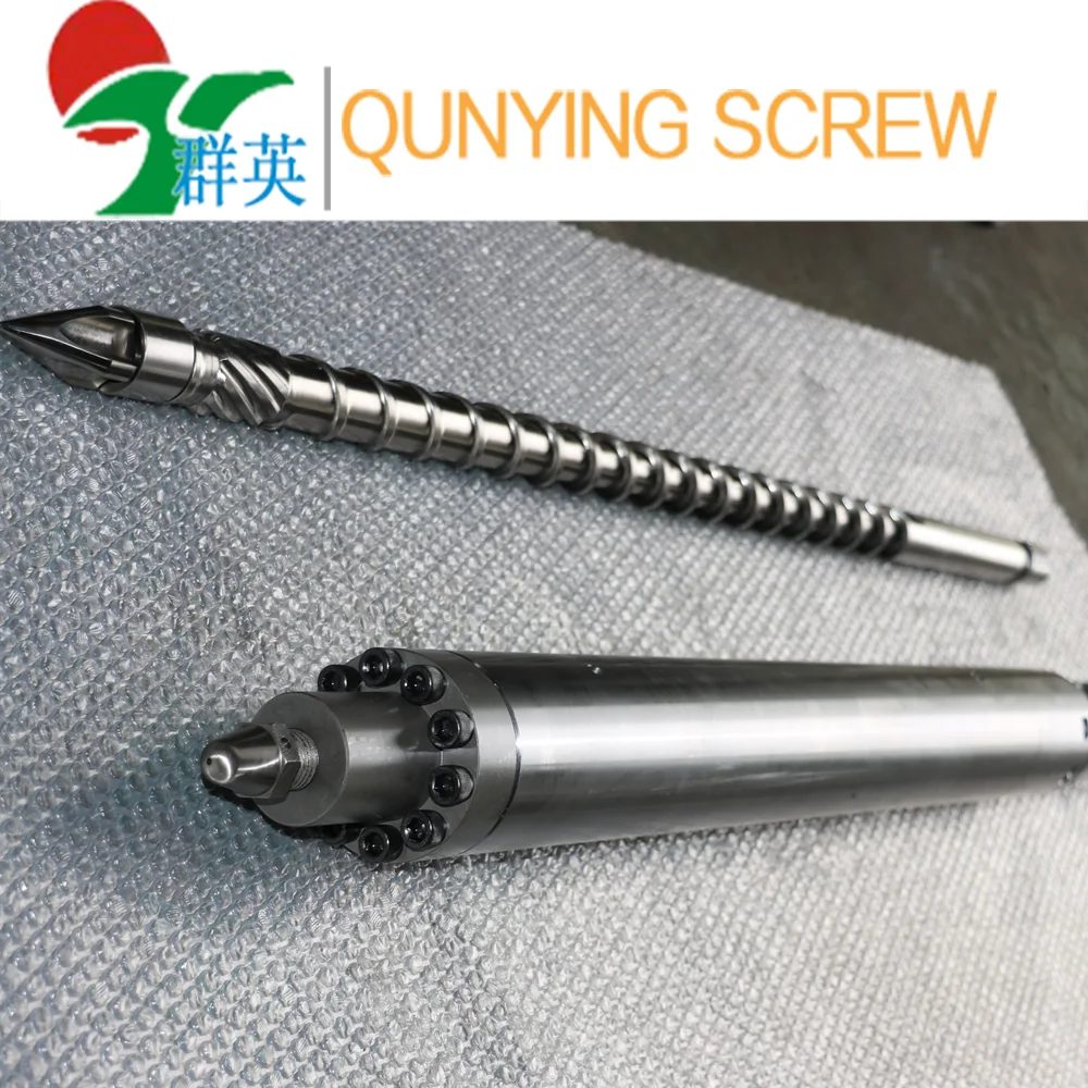 high grade JSW bimetallic barrel screw centrifuge casting bimetallic barrel (38 CrMoAlA) screw and barrel for injection plastic