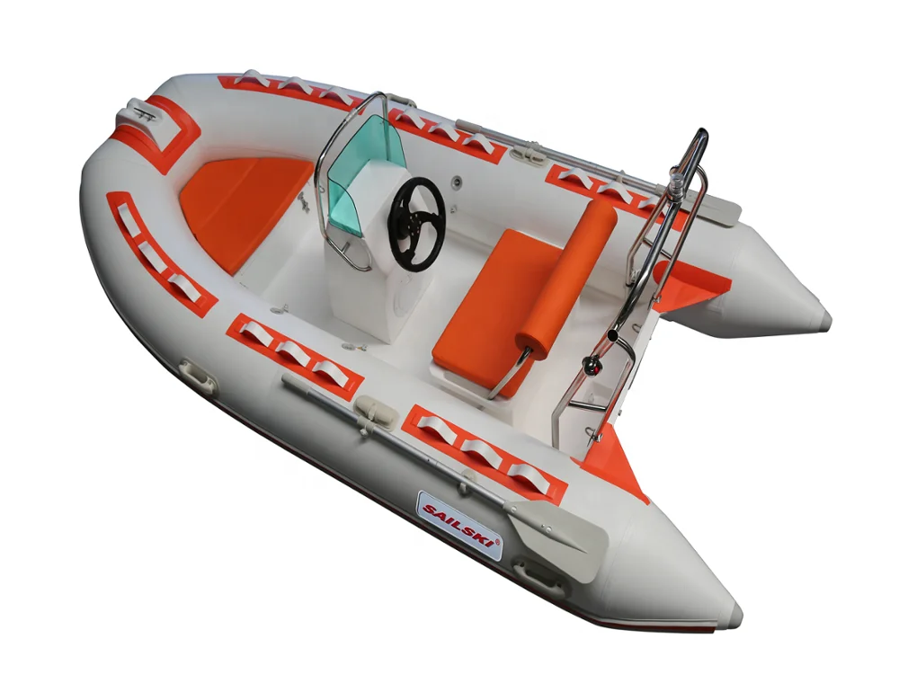SAILSKI  fiberglass RIB boat RIB360B 3.6m sports for 5 person (SAIL Outboards 15HP,20HP )