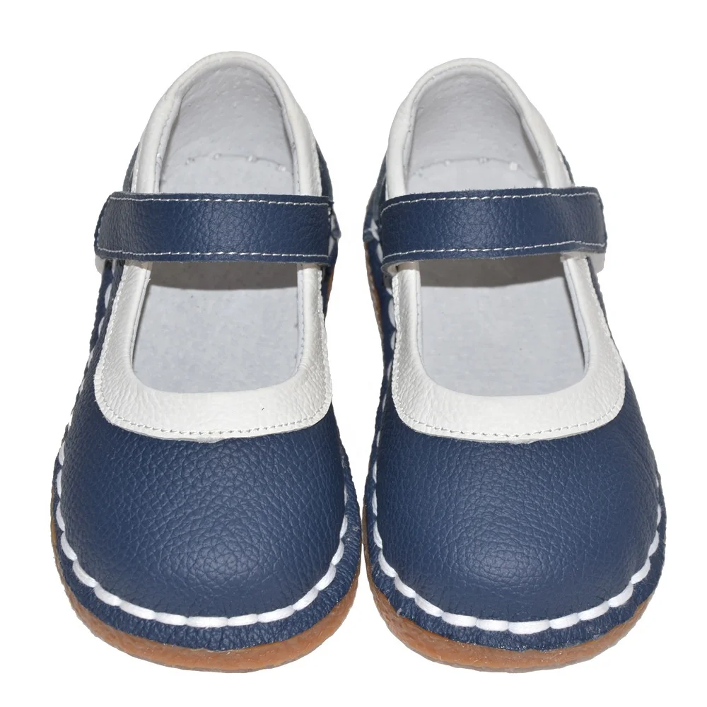 latest Genuine leather  tip blinding toddler girl shoes durable soft girls mary jane party shoes in spring and autumn