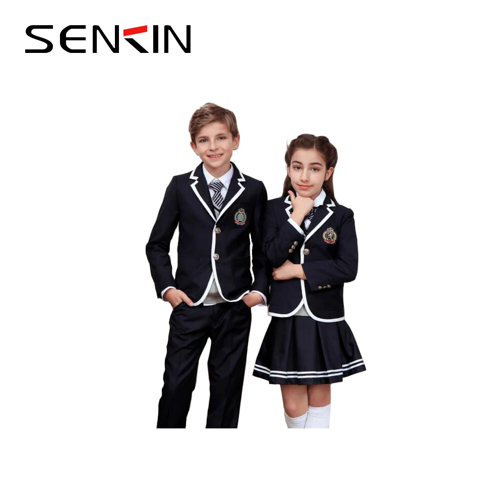 China Factory Price Grey School Uniform Blazer For Primary School Uniform Designs