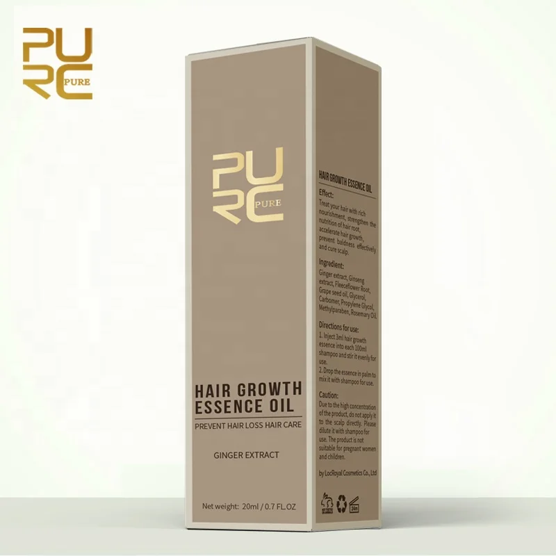 Hair Regrowth Oil Anti Loss Ginger Extract Hair Serum Soft Hair Private Label