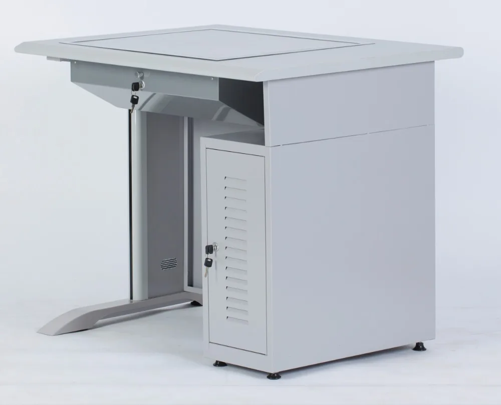 Computer Desk with Lockable Flip-up LCD holder and CPU holder