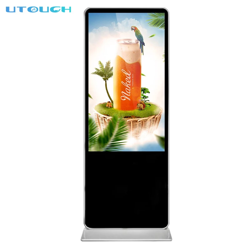 49/55  inch lcd touch screen display vertical digital signage kiosk for advertisement