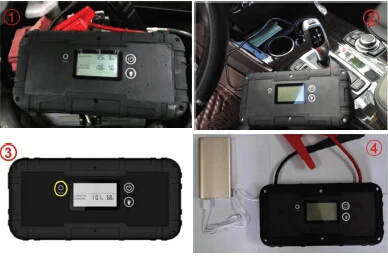CARKU 700A ultracapacitor batteryless jump starter 12V 350F capacitor jump starter and tyre compressor