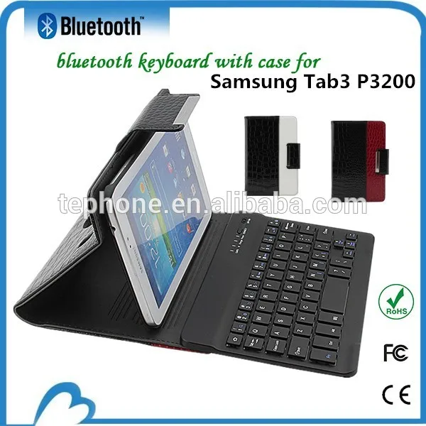красочный кожаный чехол bluetooth игры клавиатура для samsung tab3 p3200