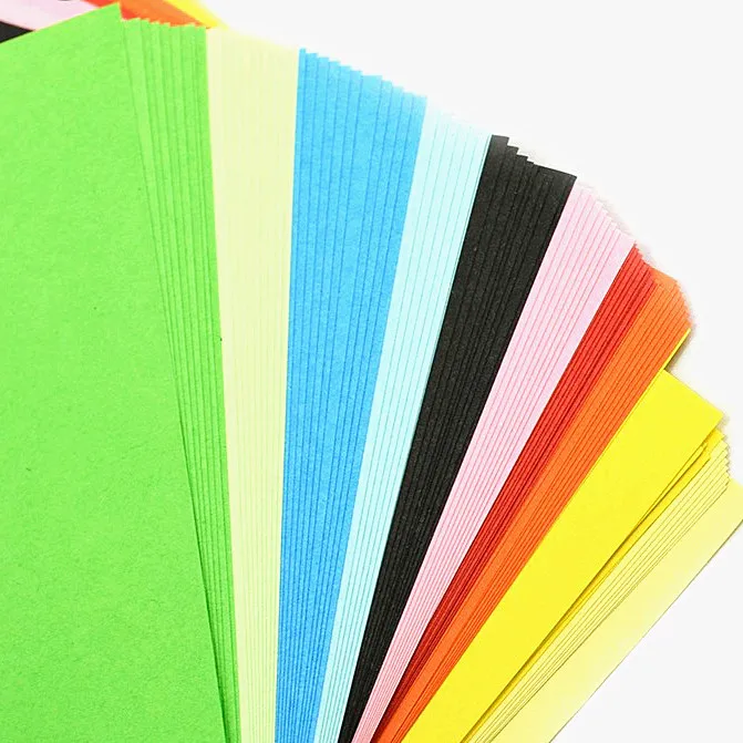 
High quality FSC 80gsm 120gsm construction color paper A4 size assorted color paper for hand craft 