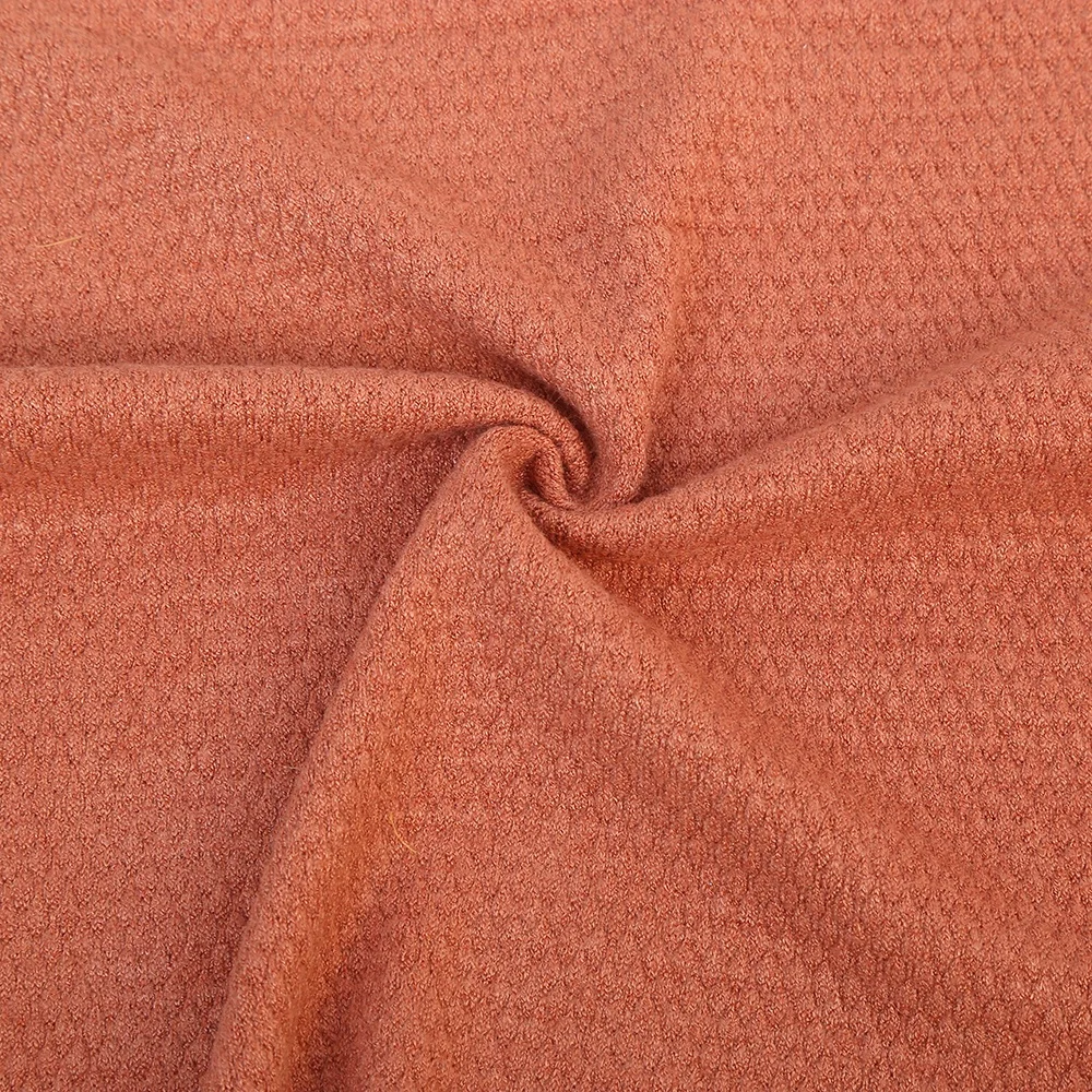 Soft handfeeling high quality knitted italian woven cashmere fabric for sweater