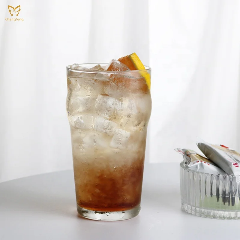 19 oz British Pub Style Pint Beer Nucleated Glass