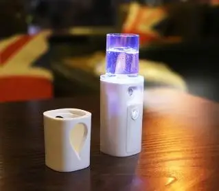 Convenient use sliding nano ionic facial steamer mini facial sprayer