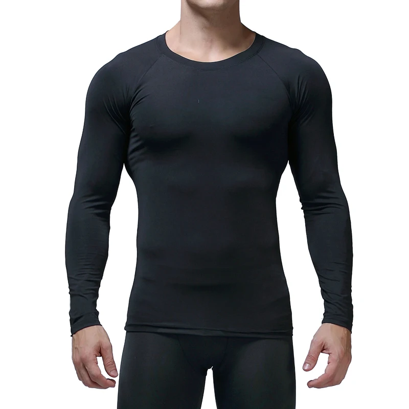 Custom Cheap Clothes Long Sleeve T Shirt Men Compression Running Fitness T-shirt Gym Clothes Wholesale Sportswear Sweatsuit Mens