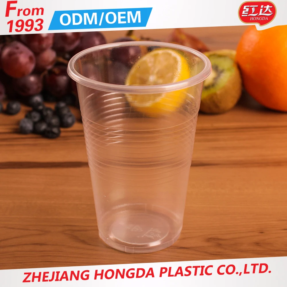 Clear Plastic 7 oz 180ML Disposable Cups Vending Style Drinking Glass