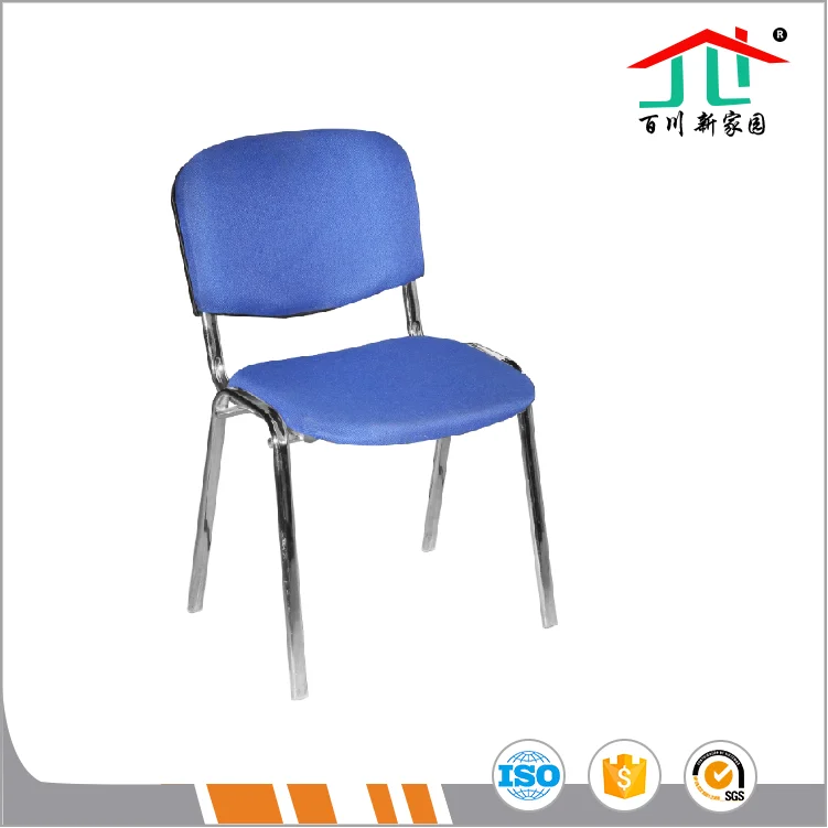 Горячие Продажи Ткани Простой Дизайн Хромированный Ноги Офисные Стулья