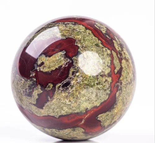 Wholesale Natural Gemstone Folk Crftas Crystals Healing Stones Dragon Blood Stone Quartz Crystal Sphere Ball