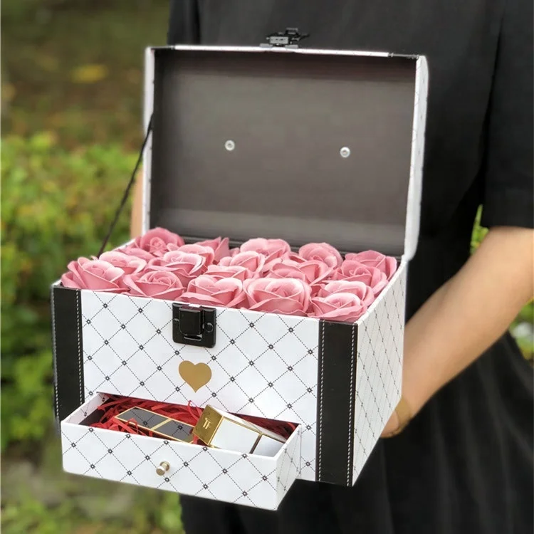 Роскошная Подарочная коробка для цветов с ящиком для упаковки цветов