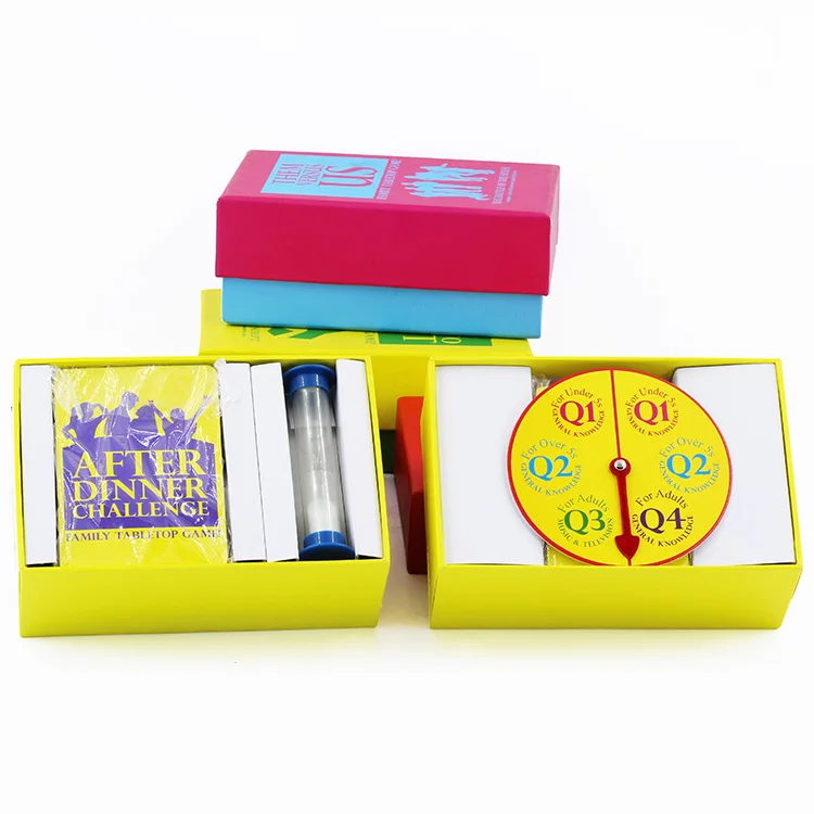 Custom Juegos De Mesa Paper Playing Cards Children Kids Chess Family Board Game For Family