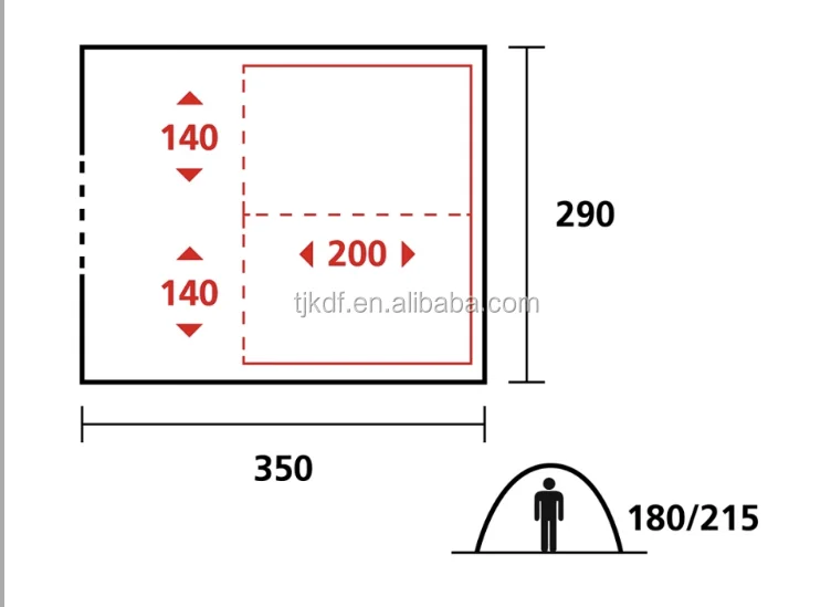 2017 New Pyramid Yurt Tent Waterproof Cotton Canvas Bell Tent for Camping PVC and Oxford Fabric