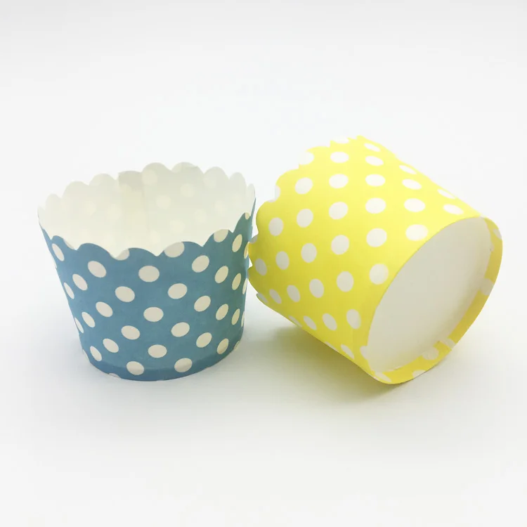 Medium Round High Temperature Resistant Oven-safe Waved Muffin Paper Baking Cup cake Cup Liner