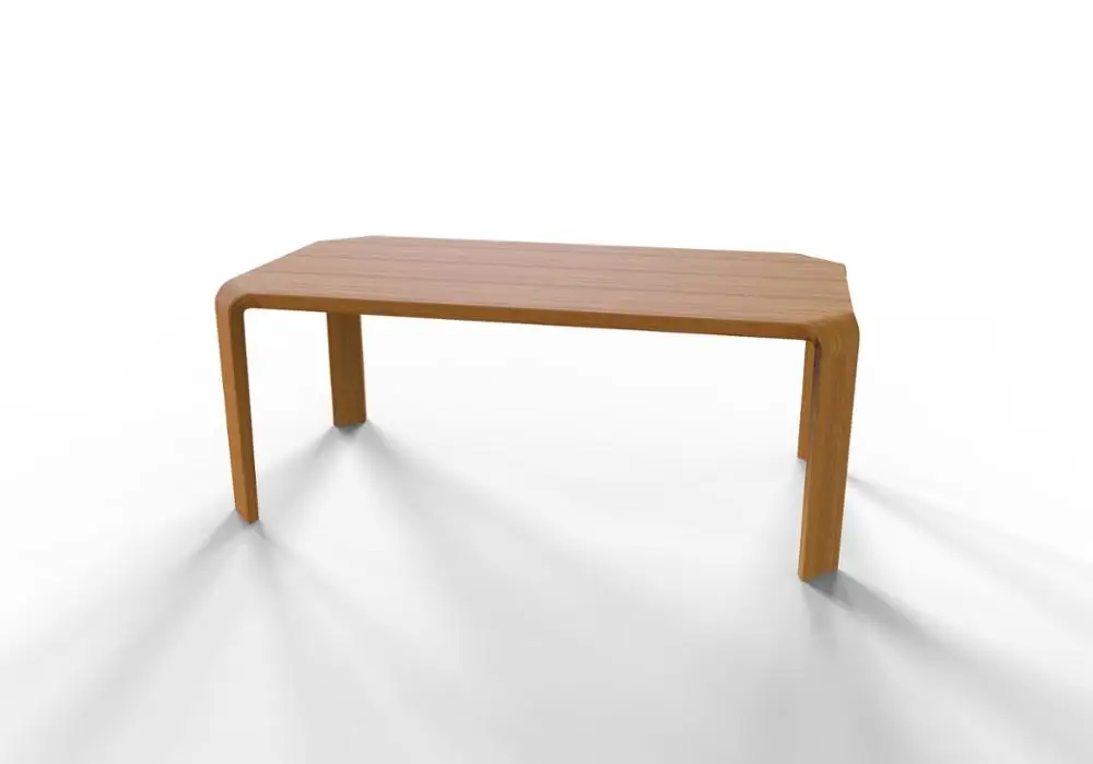 Beverly, современный дизайн, набор, 6 стульев/сидений, длинный, прямоугольный, твердый, бамбуковый обеденный стол