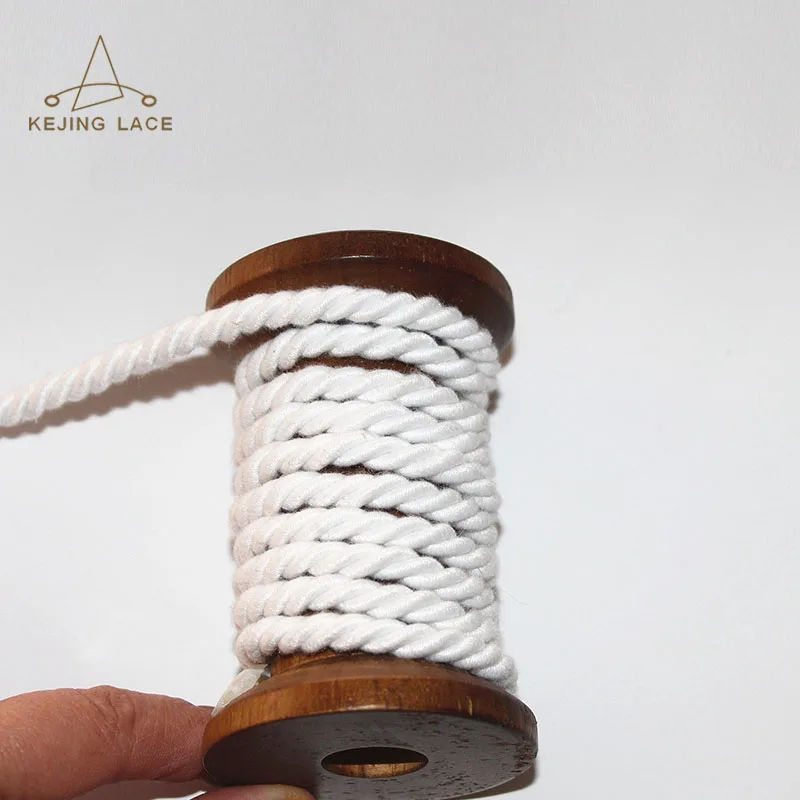 Wholesale Round Cotton Braid Cords Macrame Twisted Ropes