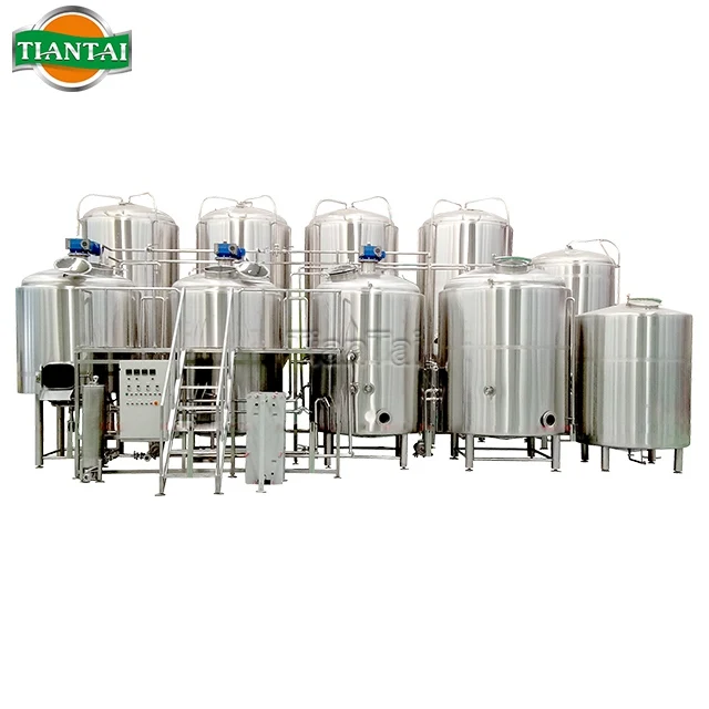
 Купить пивоваренную пивоварню 10BBL пизенер ферментационный завод с контролем PLC для продажи  