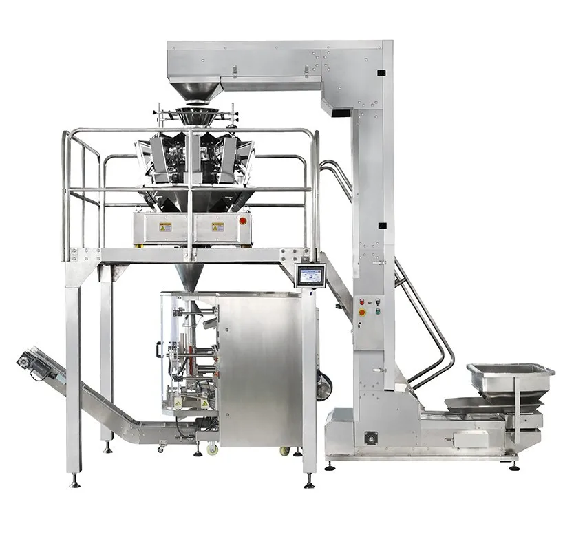 Factory Price Automatic Bag Making Weighing System Candy Potato Chips Packing Pillow Bag Vertical Packing Machine