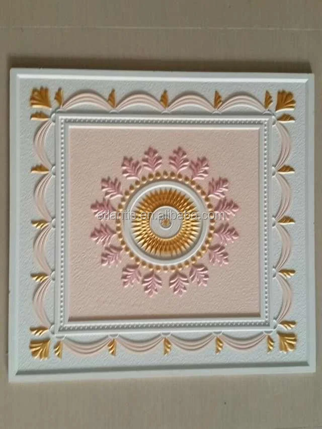 
Wholesale Pvc Facing Artistic Cheap Polystyrene Decorative Ceiling Tiles 