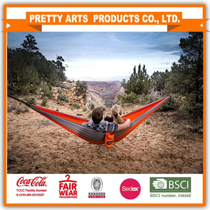 2017 New Style Double Camping Hammock with Straps and Carbiners