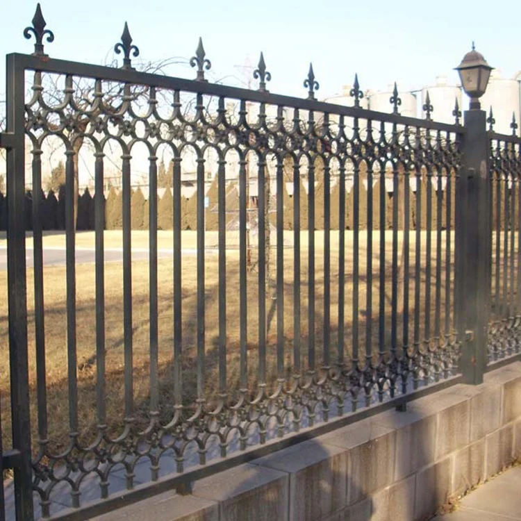 
High Quality!Cheap Price!Construction & Real Estate Customized Zinc Steel Fence Panels Cheap Wrought Iron Fence Panels for Sale 