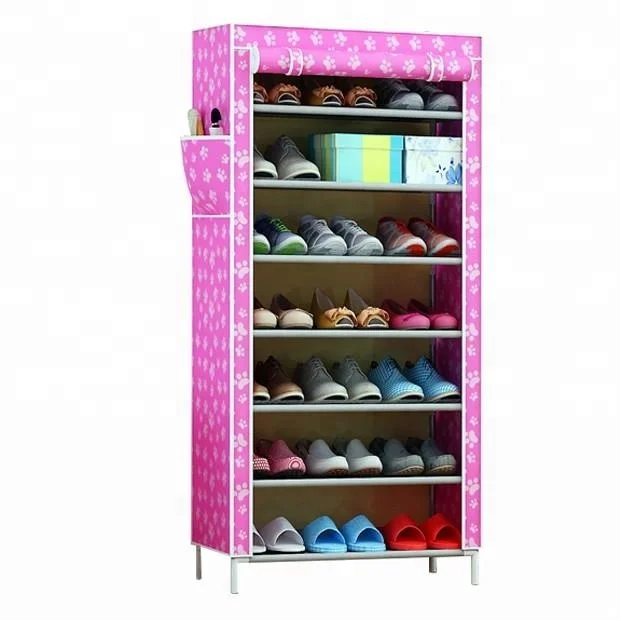
Foldable Stackable shoe box Waterproof fabric shoe rack shelf storage shoe cabinet 