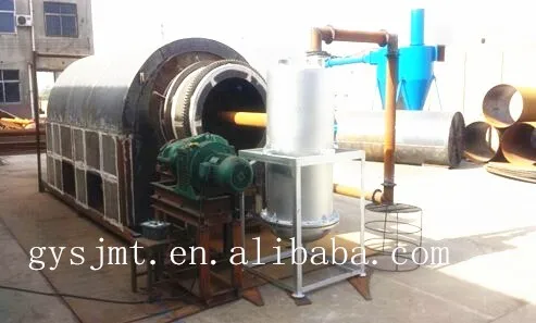 smoke purification system rice husk rotary type charcoal carbonization furnace stove price for BBQ