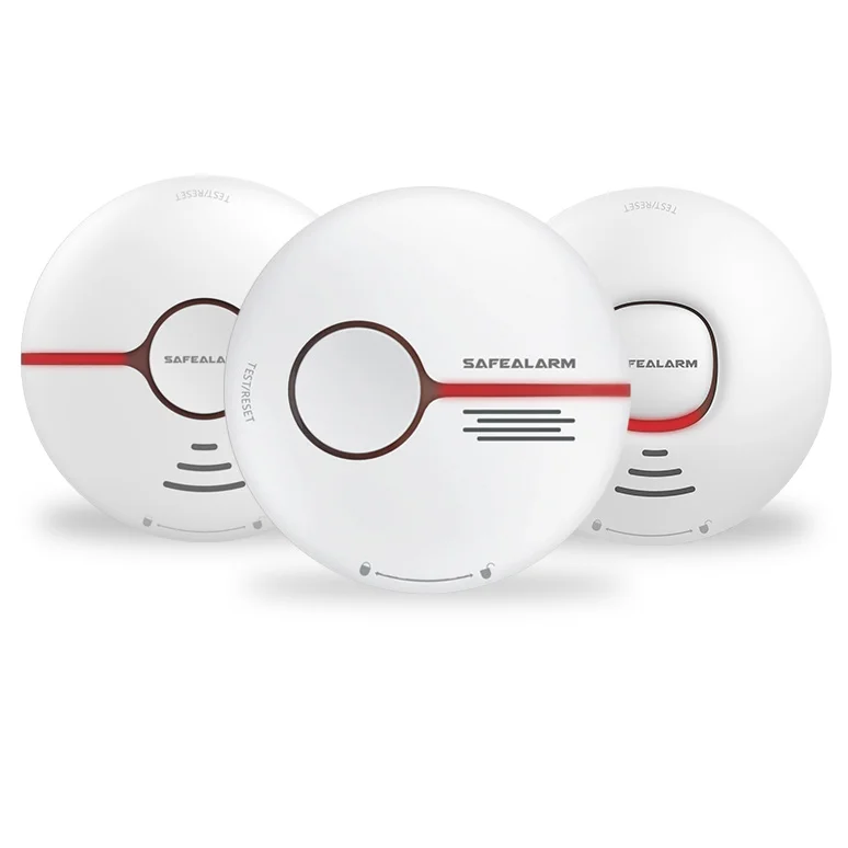 
CE EN14604 10 Years Battery Mini Conventional Standalone/ WiFi Smoke Alarm Detector, Home Security Photoelectric Smoke Alarm 